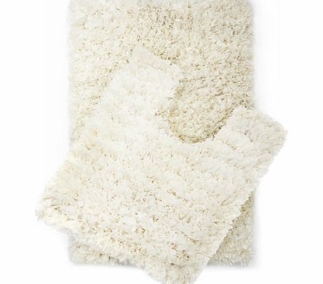 Bhs Cream paper lace vintage bath mat, cream