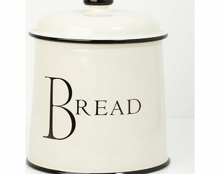 Bhs Cream Script Bread Bin, cream 9504060005