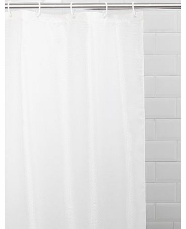 Bhs Cream Solitaire Shower Curtain, cream 1941890005