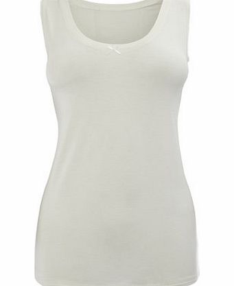 Bhs Cream Super Soft Heat Generating Thermal Vest,