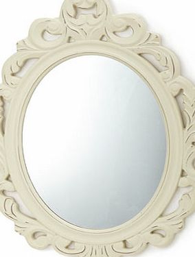 Bhs Cream vintage scroll mirror, cream 30920890005