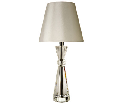 Crystal bow table lamp