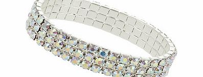 Bhs Crystal Stone Stretch Bracelet, crystal