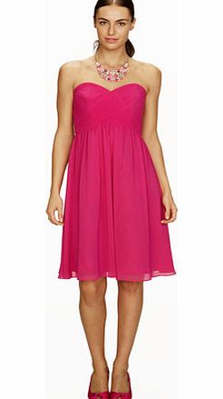 Darcy Fuschia Short Bridesmaid Dress, fuchsia
