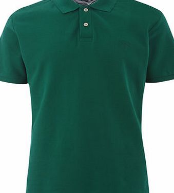 Bhs Dark Green Cotton Pique Polo Shirt, Green