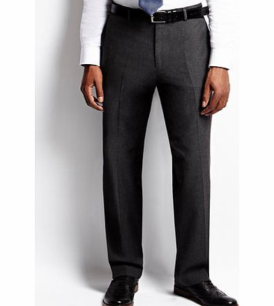 Bhs Dark Grey Great Value Suit Trousers, Grey