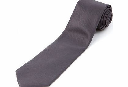 Bhs Dark Grey Herringbone Tie, Grey BR66P20EGRY