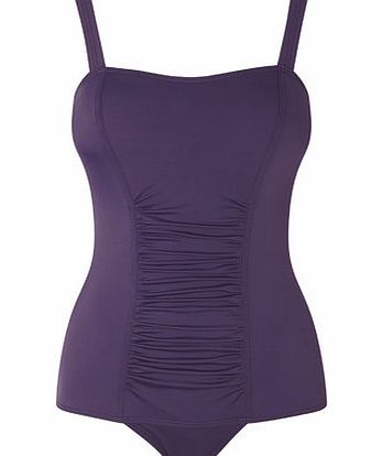 Bhs Dark Purple Tummy Control Swimsuit, Mulberry