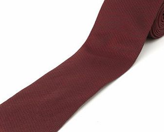 Bhs Dark Red Silk Herringbone Tie, Red BR66P30FRED