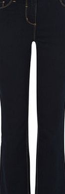 Bhs Dark Stonewash Petite Straight Leg Jean, dark