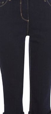 Bhs Darkwash Longer Length Straight Leg Jean,