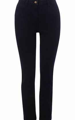 Bhs Darkwash Longer Length Straight Leg Jeans,