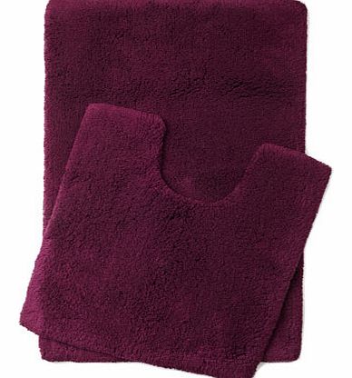Deep purple Ultimate bath and pedestal mats