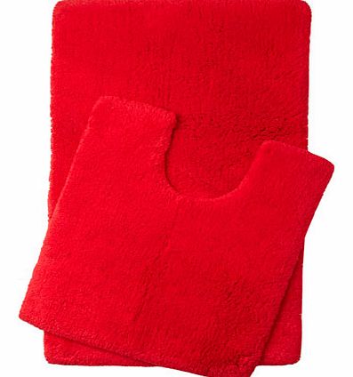 Bhs Deep red Ultimate bath and pedestal mats range,