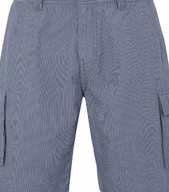 Bhs Denim Blue Stripe Cargo Shorts, Blue BR57G01GBLU