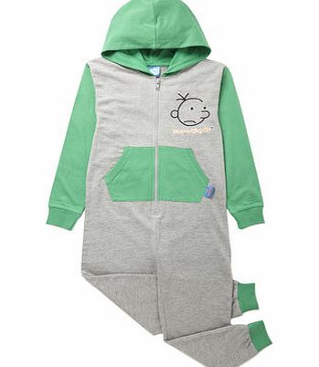 Bhs Diary Of A Wimpy Kid Boys Hooded Onesie, grey