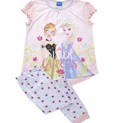 Bhs Disney Frozen Girls Tulip Pyjamas, pale pink