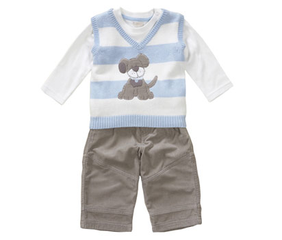 bhs Dog embroidered 3 piece tank set