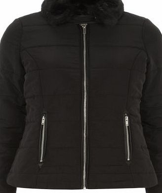 Bhs Dorothy Perkins Black Short Padded Jacket, black