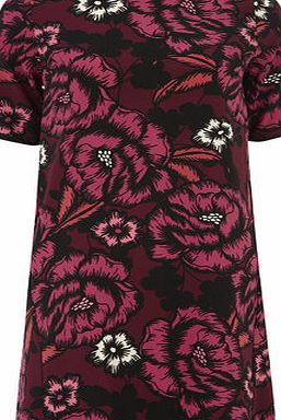 Bhs Dorothy Perkins Pink Shadow Floral Shift Dress,