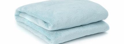 Duck egg microfleece 140x180cm, duck egg