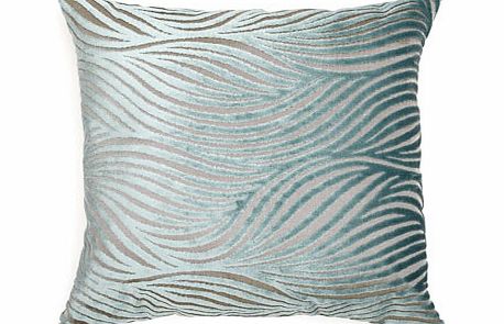 Bhs Duck egg velvet wave cushion, duck egg 1857273132