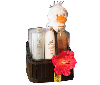bhs Duck in sauna tub