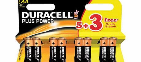 Bhs Duracell plus power AA 5 3 batteries, black