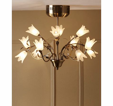 Bhs Elsie 12 Light Flush Ceiling Fitting, antique