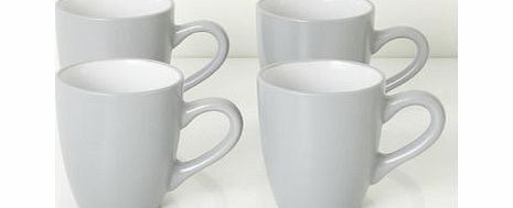 Bhs Essential Matt Set of 4 Mugs, grey 9572670870