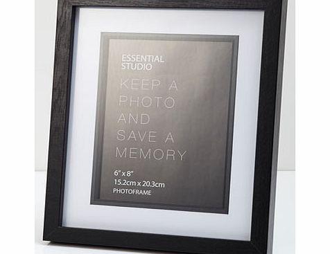 Essentials black wood effect double mount photo