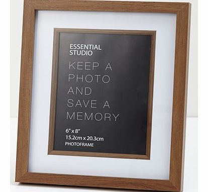 Essentials dark wood effect double mount photo