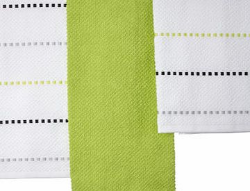 Bhs Essentials Linear Weft set of 3 terry tea