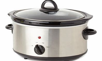 Essentials Stainless Steel Slow Cooker,