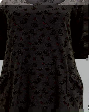 Bhs Evans Grey Animal Pocket Tunic, grey 12611750870