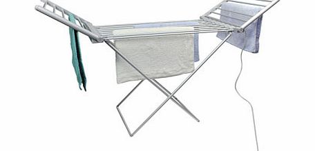 Fine Elements heated airer, silver 9565080430