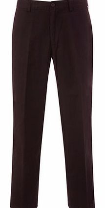 Flat Chino Merlot, Red BR58A01FRED