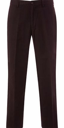 Flat Chino Merlot, Red BR58A01FRED