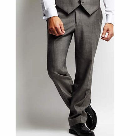 Bhs Flat front Grey Suit Trouser, Grey BR64T02DGRY
