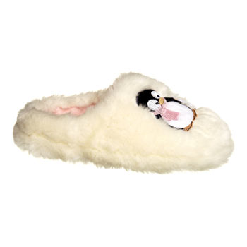 bhs Fluffy penguin slipper