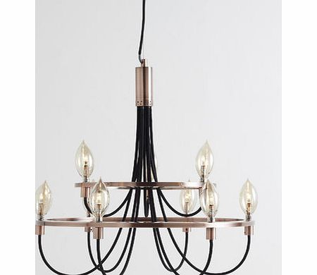 Bhs Frederica Candelabra Light in Copper, copper