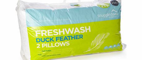 Bhs Freshwash duck feather pillow pair, white