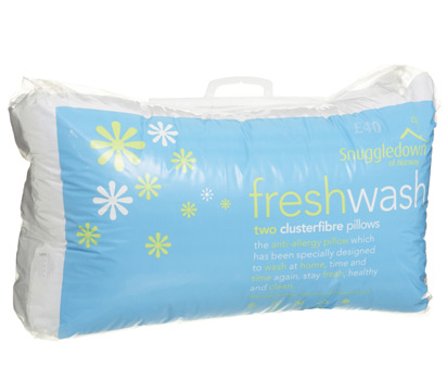 Freshwash pair of hollowfibre pillows