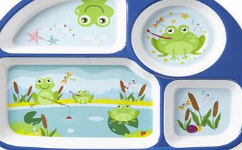 Bhs Frog Divided Plate, green 9579049533