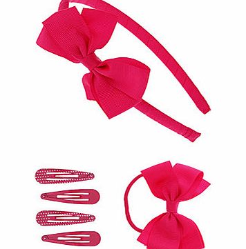 Bhs Fuchsia Bow Hair Multipack, fuchsia 12174066257