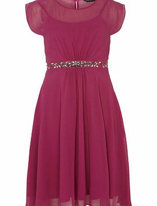 Bhs Fuchsia Embellished Dress, pink 19130810528