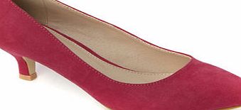 Bhs Fuchsia Kitten Heel Court Shoes, fuchsia