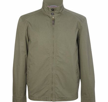 Bhs Funnel Neck Khaki Harrington Jacket, Green