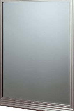 Bhs Gallery Direct Wood Effect Border Mirror, silver