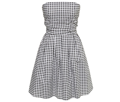 Gingham prom dress